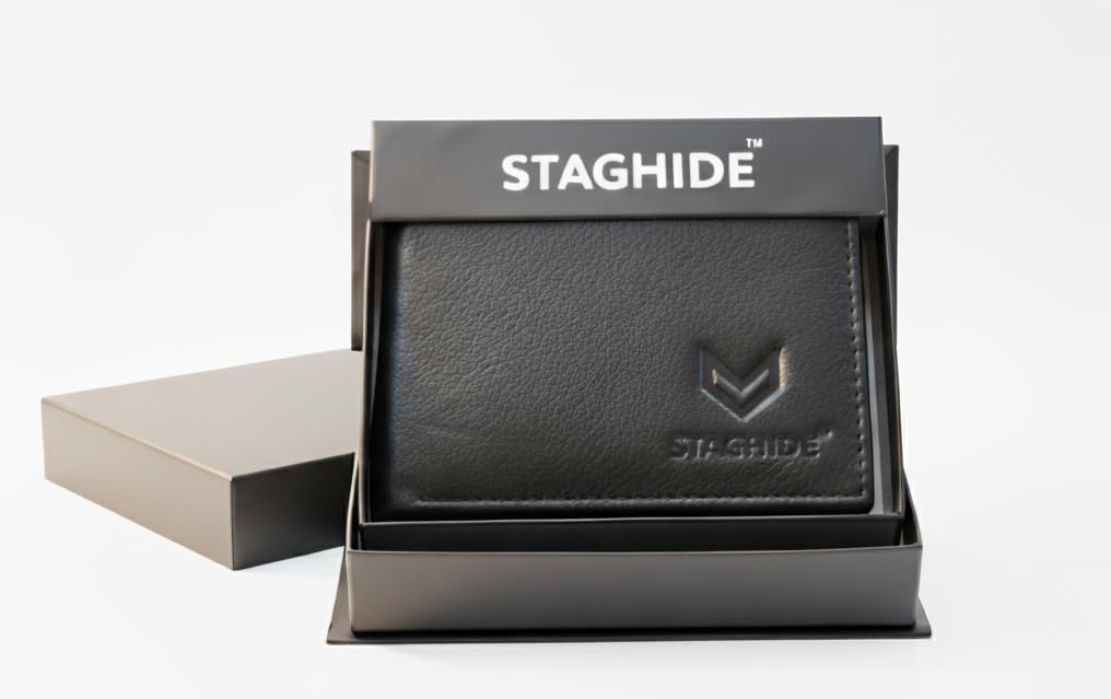 STAGHIDE for Men | Wallets Men with RFID Blocking | Mens Wallet Leather