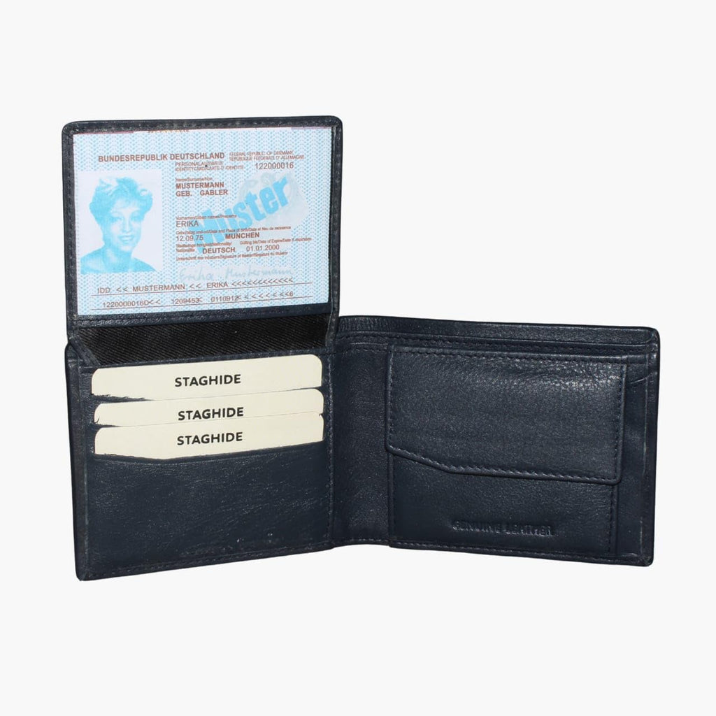 Men's Wallet, Classic Bi-fold Design