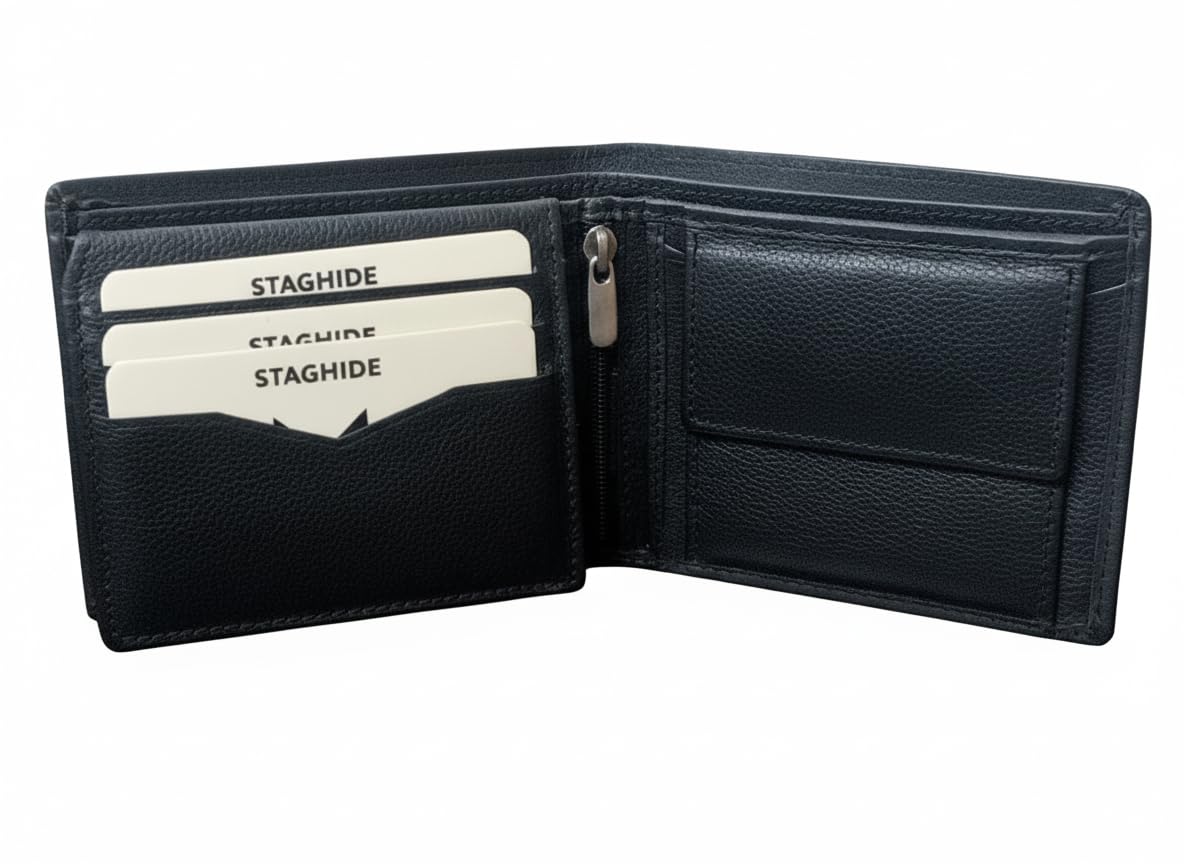 STAGHIDE for Men | Wallets Men with RFID Blocking | Mens Wallet Leather