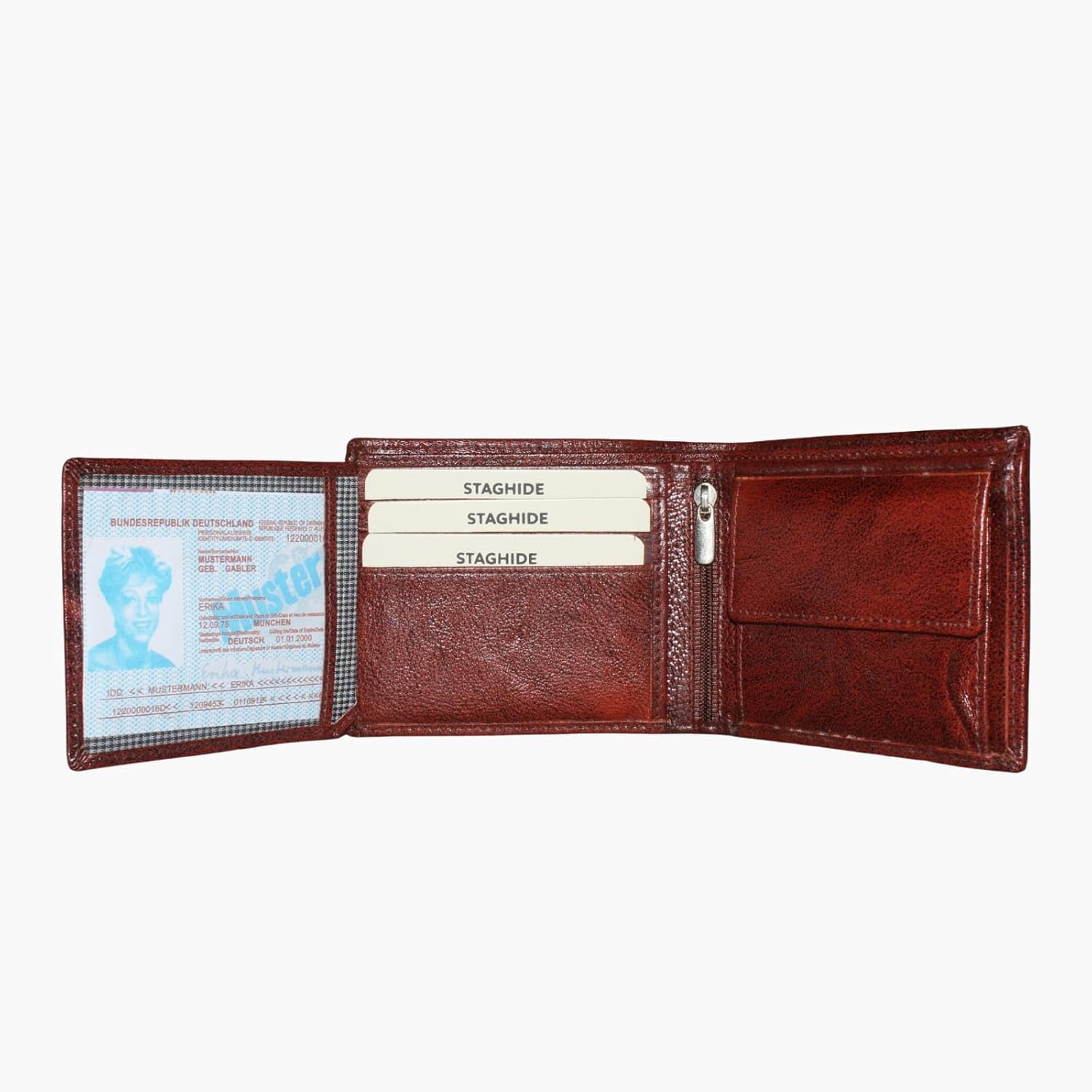 Men's Brown Genuine Leather Wallet | Branded Quality Wallet for Men with RFID Blocking | Mens Gift Set