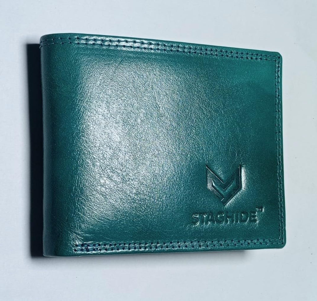 Wallet for Men Slim Leather | RFID Blocking Minimalist Wallet | Ultra-Slim Front Pocket Card Holder | Lightweight & Stylish Gents Wallet | Ideal Gift for Boys & MenBlue Hunter Leather Men's Wallet